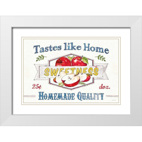 Fruit Stand I White Modern Wood Framed Art Print with Double Matting by Tavoletti, Anne