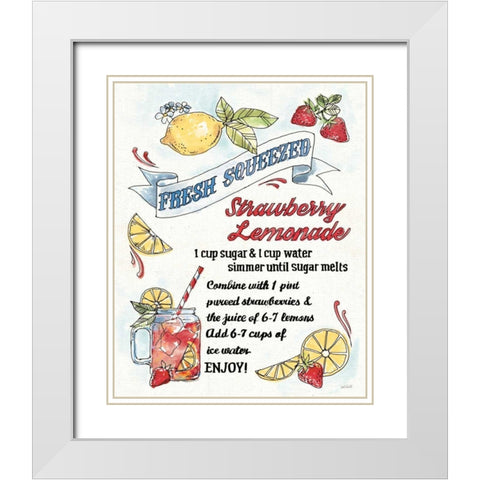 Fruit Stand VII White Modern Wood Framed Art Print with Double Matting by Tavoletti, Anne