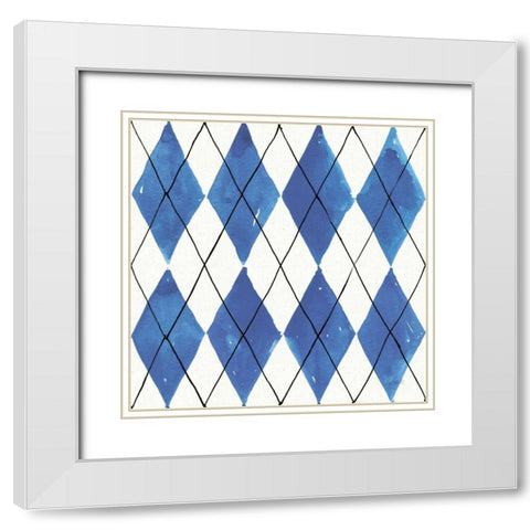 Fruit Stand Pattern VB White Modern Wood Framed Art Print with Double Matting by Tavoletti, Anne