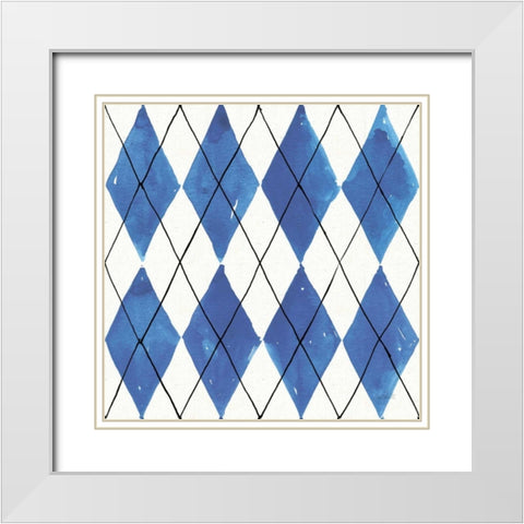 Fruit Stand Pattern VB White Modern Wood Framed Art Print with Double Matting by Tavoletti, Anne