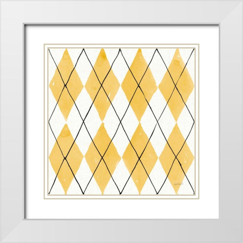 Fruit Stand Pattern VC White Modern Wood Framed Art Print with Double Matting by Tavoletti, Anne