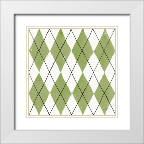 Fruit Stand Pattern VD White Modern Wood Framed Art Print with Double Matting by Tavoletti, Anne