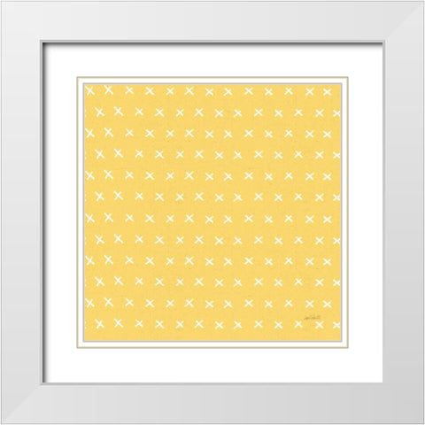 Fruit Stand Pattern VID White Modern Wood Framed Art Print with Double Matting by Tavoletti, Anne