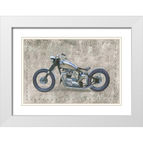 Lets Roll II Gray White Modern Wood Framed Art Print with Double Matting by Wiens, James