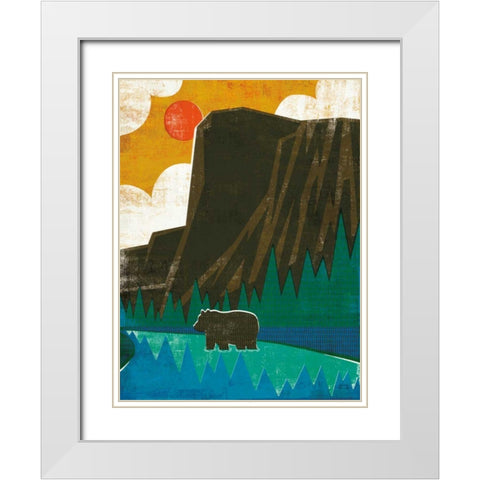 Big Sky IV No Words v2 White Modern Wood Framed Art Print with Double Matting by Mullan, Michael