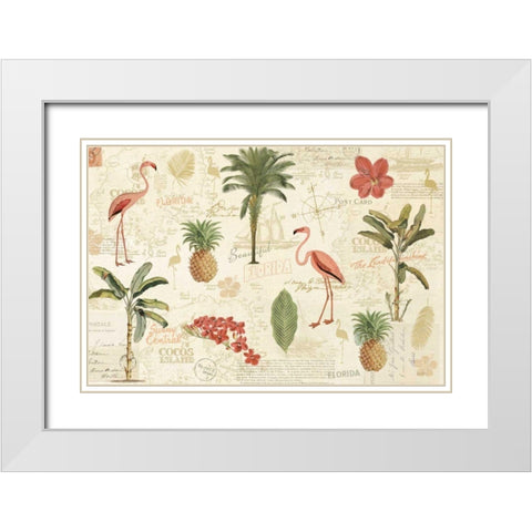 Floridian VI White Modern Wood Framed Art Print with Double Matting by Pertiet, Katie