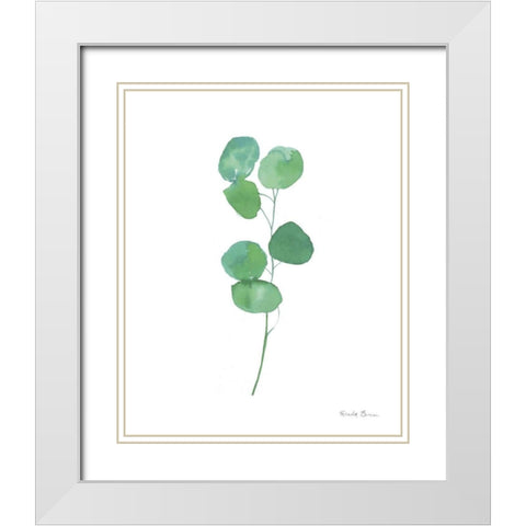 Fresh and Green VIII White Modern Wood Framed Art Print with Double Matting by Zaman, Farida