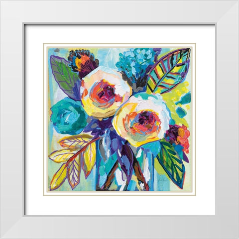 Bahamas Morning White Modern Wood Framed Art Print with Double Matting by Vertentes, Jeanette