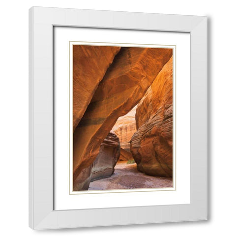 Buckskin Gulch I White Modern Wood Framed Art Print with Double Matting by Majchrowicz, Alan