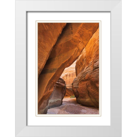 Buckskin Gulch I White Modern Wood Framed Art Print with Double Matting by Majchrowicz, Alan