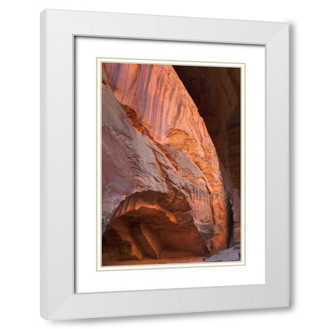 Buckskin Gulch II White Modern Wood Framed Art Print with Double Matting by Majchrowicz, Alan