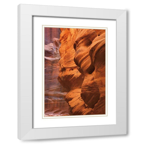 Buckskin Gulch III White Modern Wood Framed Art Print with Double Matting by Majchrowicz, Alan