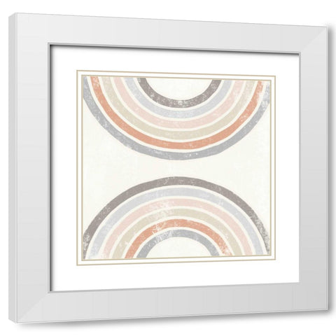 Over the Rainbow I White Modern Wood Framed Art Print with Double Matting by Hershey, Moira