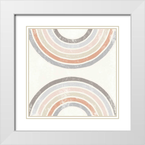 Over the Rainbow I White Modern Wood Framed Art Print with Double Matting by Hershey, Moira