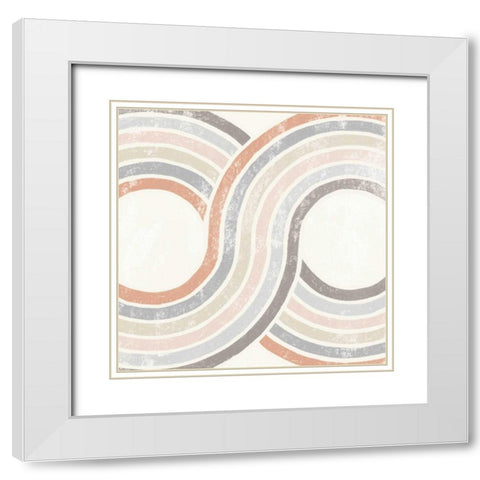 Over the Rainbow II White Modern Wood Framed Art Print with Double Matting by Hershey, Moira
