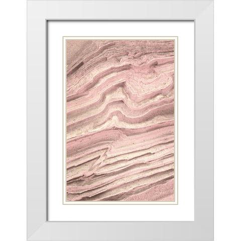 Coyote Buttes IV Blush White Modern Wood Framed Art Print with Double Matting by Majchrowicz, Alan