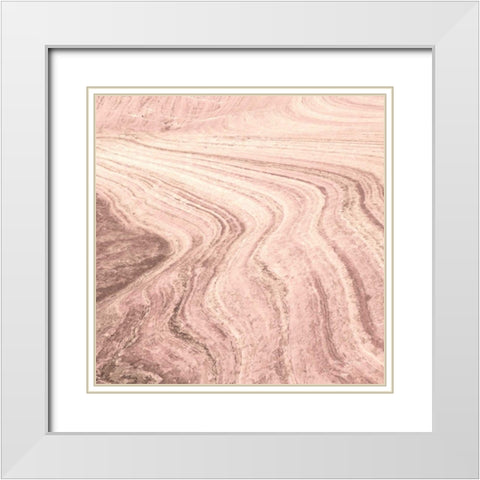 Coyote Buttes V Blush Crop White Modern Wood Framed Art Print with Double Matting by Majchrowicz, Alan