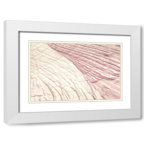 Coyote Buttes VI Blush White Modern Wood Framed Art Print with Double Matting by Majchrowicz, Alan