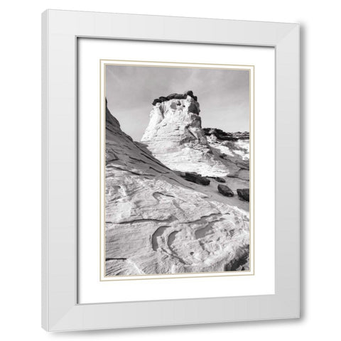 Grand Staircase I BW White Modern Wood Framed Art Print with Double Matting by Majchrowicz, Alan