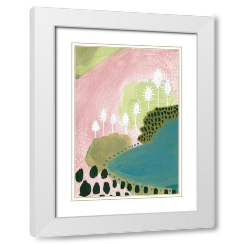 Abundance I White Modern Wood Framed Art Print with Double Matting by Mack, Lynn