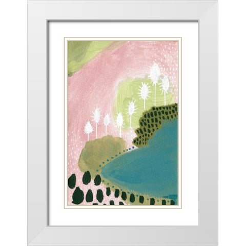Abundance I White Modern Wood Framed Art Print with Double Matting by Mack, Lynn