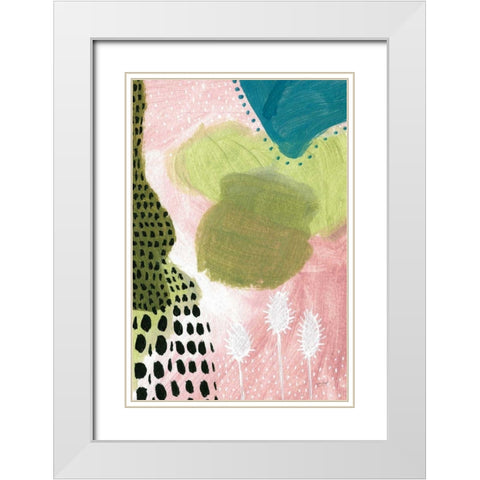 Abundance II White Modern Wood Framed Art Print with Double Matting by Mack, Lynn