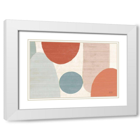 Spring Costa Del Sol I Muted Crop White Modern Wood Framed Art Print with Double Matting by Mullan, Michael