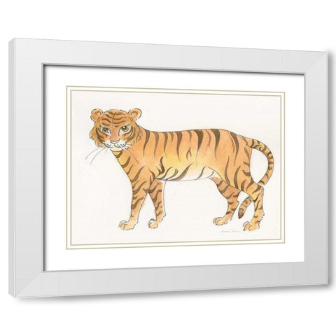 Big Cats III White Modern Wood Framed Art Print with Double Matting by Thomas, Miranda