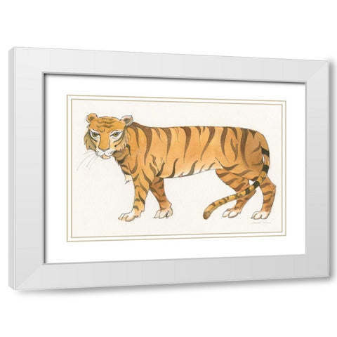 Big Cats IV White Modern Wood Framed Art Print with Double Matting by Thomas, Miranda