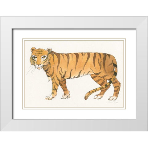 Big Cats IV White Modern Wood Framed Art Print with Double Matting by Thomas, Miranda