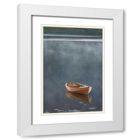 Rowboat in Ross White Modern Wood Framed Art Print with Double Matting by Majchrowicz, Alan