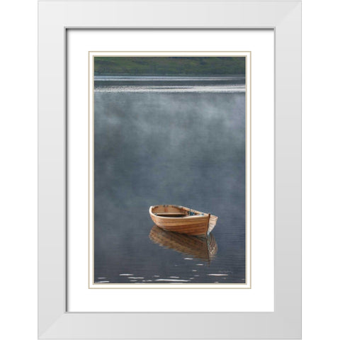 Rowboat in Ross White Modern Wood Framed Art Print with Double Matting by Majchrowicz, Alan