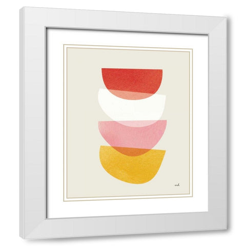 Balance II Warm White Modern Wood Framed Art Print with Double Matting by Hershey, Moira