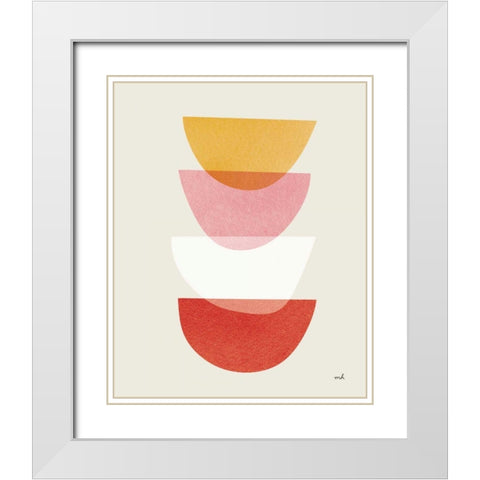 Balance III Warm White Modern Wood Framed Art Print with Double Matting by Hershey, Moira