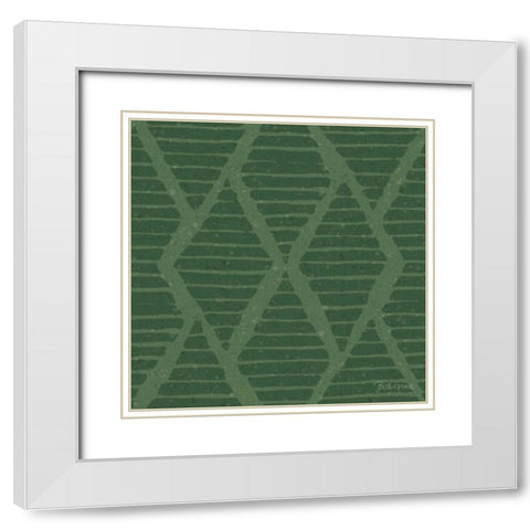 Harvest Bouquet Pattern IIF White Modern Wood Framed Art Print with Double Matting by Grove, Beth