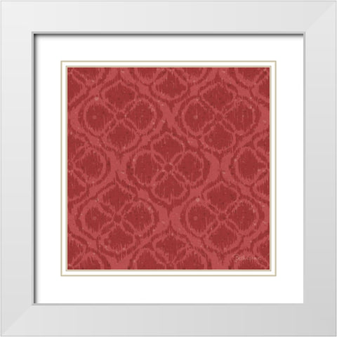 Harvest Bouquet Pattern VD White Modern Wood Framed Art Print with Double Matting by Grove, Beth