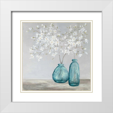 Spring Delight White Modern Wood Framed Art Print with Double Matting by Purinton, Julia