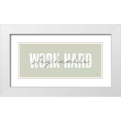 Morning Affirmations IV Panel White Modern Wood Framed Art Print with Double Matting by Marshall, Laura