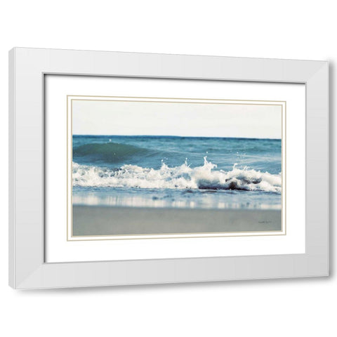 Mint Cottage Days II v2 White Sky Crop White Modern Wood Framed Art Print with Double Matting by Urquhart, Elizabeth