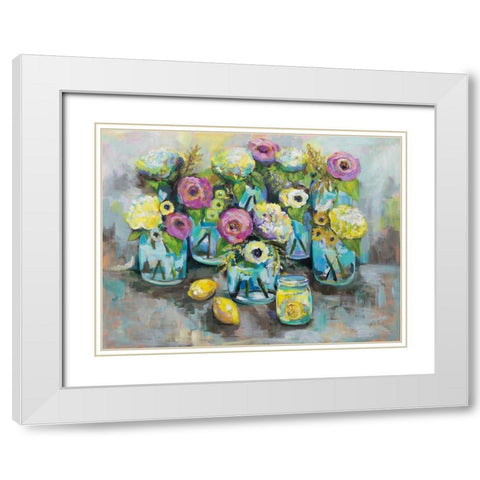 When Life Gives You Lemons White Modern Wood Framed Art Print with Double Matting by Vertentes, Jeanette