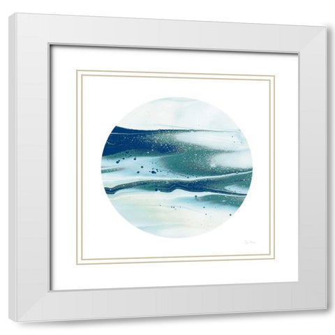 Dark Matter Blue I White Modern Wood Framed Art Print with Double Matting by Rhue, Piper
