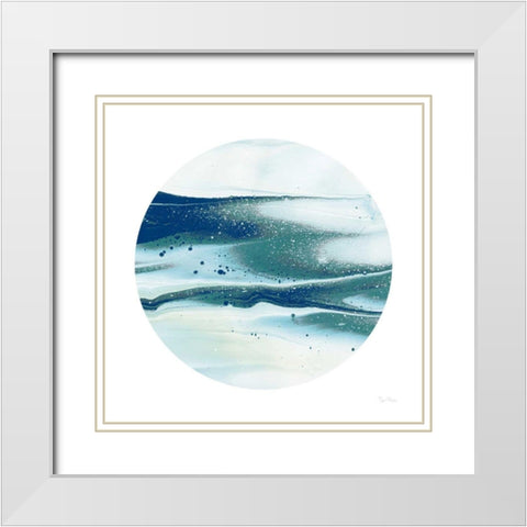 Dark Matter Blue I White Modern Wood Framed Art Print with Double Matting by Rhue, Piper