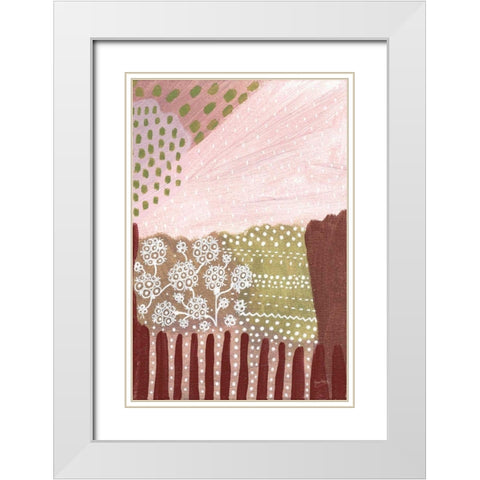 Salt Shrub I White Modern Wood Framed Art Print with Double Matting by Mack, Lynn