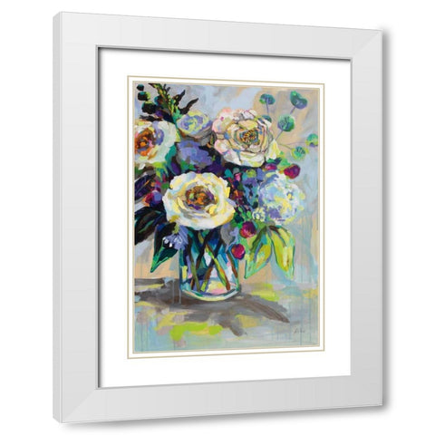 Content White Modern Wood Framed Art Print with Double Matting by Vertentes, Jeanette