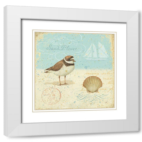 Natural Seashore I White Modern Wood Framed Art Print with Double Matting by Brissonnet, Daphne