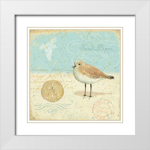 Natural Seashore II White Modern Wood Framed Art Print with Double Matting by Brissonnet, Daphne