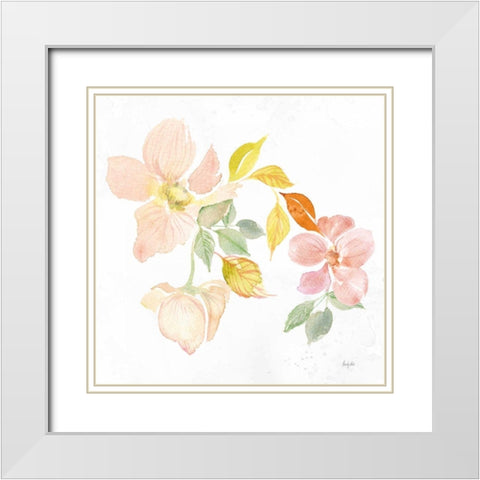 Colors of the Wind II White Modern Wood Framed Art Print with Double Matting by Rice, Kristy
