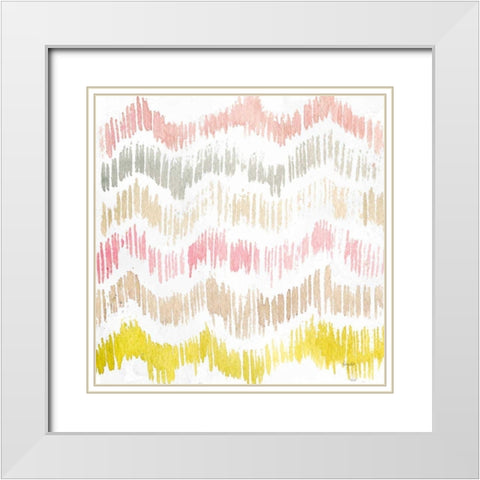 Colors of the Wind III White Modern Wood Framed Art Print with Double Matting by Rice, Kristy