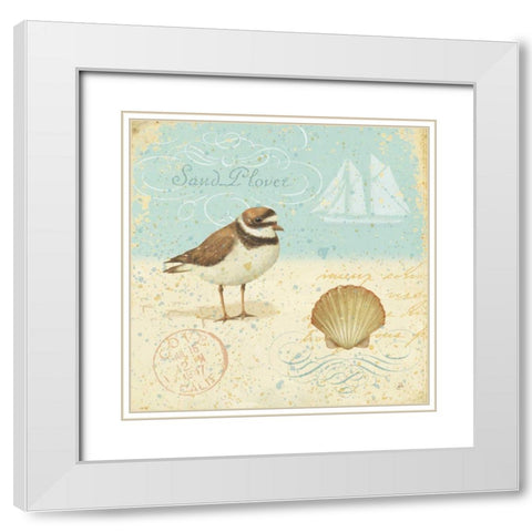 Natural Seashore I White Modern Wood Framed Art Print with Double Matting by Brissonnet, Daphne