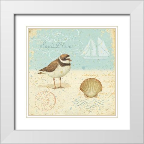 Natural Seashore I White Modern Wood Framed Art Print with Double Matting by Brissonnet, Daphne